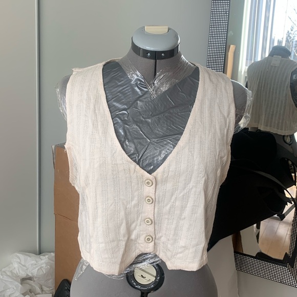 Off-white Sandro Paris vest tank - Picture 1 of 4